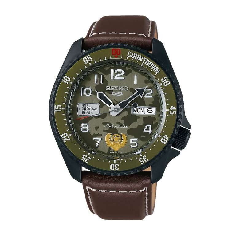 Seiko 5 Sports Street Fighter Guile Watch - £225 @ AMJ Watches