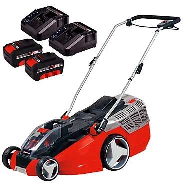 Einhell Power X-Change Cordless Lawnmower 36V Brushless - 43cm Cutting Width - Includes 2x Batteries £250 @ B&Q