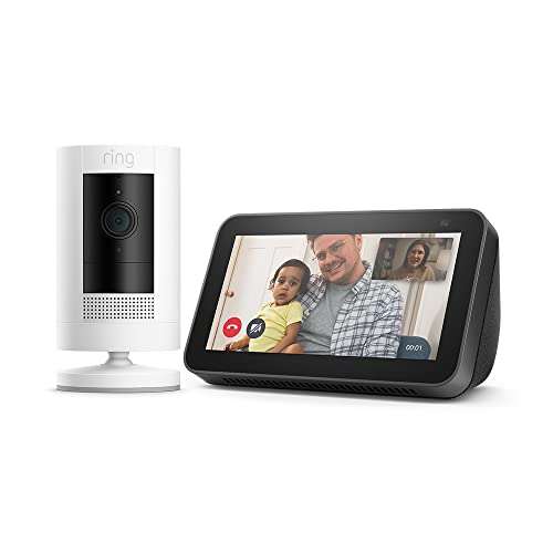 Ring Stick Up Cam Battery + Echo Show 5 | 2nd generation (2021 release), smart display,Alexa and 2 MP camera £59.99 @ Amazon Prime Exclusive
