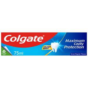 Colgate Cavity Protection Toothpaste 75ml With Voucher (90p/85p with S&S + 10% off 1st S&S)