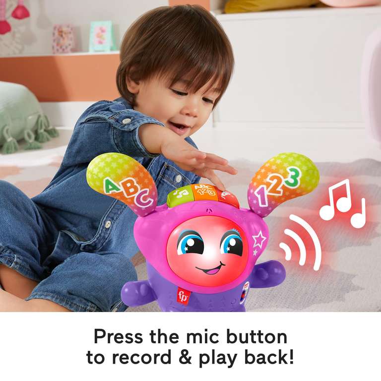 Fisher-Price DJ Bouncin’ Star Baby Toys | Educational Toys for 1 Year Old
