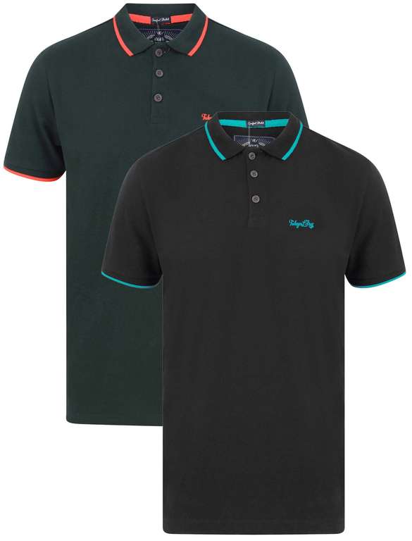 MEN'S 2 Pack Cotton PIQUE POLO Shirts For £17.99 With Code (+ £2.80 Delivery/ Free if you spend £40) at Tokyo Laundry
