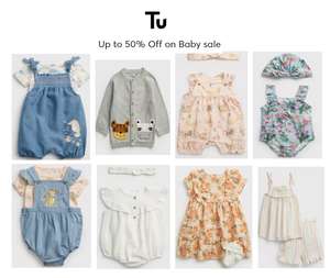 Up to 50% off Baby Clothing New lines Added plus Free Click and Collect