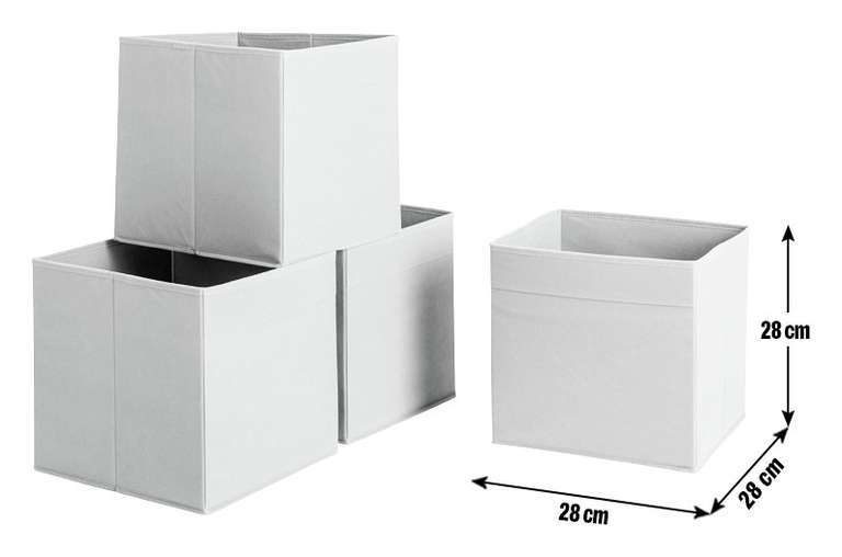 Habitat Set of 4 Squares Boxes (in Mustard) - £8 + Free Click & Collect - @ Argos