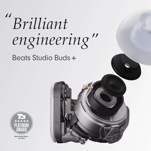 Beats Studio Buds + (2023) – True Wireless Noise Cancelling Earbuds In Black, Ivory, Transparent, Silver