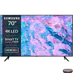 SAMSUNG UE70CU7100KXXU 70" Smart 4K Ultra HD HDR LED TV with Bixby & Alexa + 5 Year Warranty