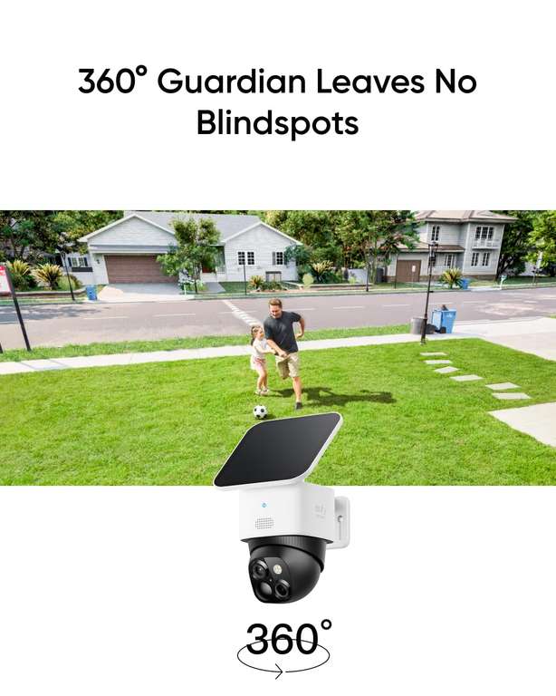 eufy Security SoloCam S340 Dual Cameras Solar - Sold by AnkerDirect UK FBA