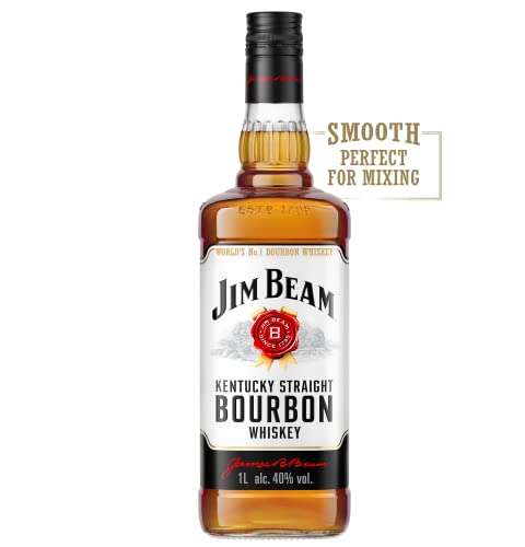 Jim Beam White Bourbon 1L £20 @ Amazon