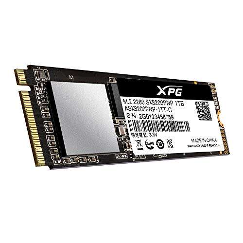 1TB - Adata XPG SX8200 Pro PCIe NVMe Gen3x4 M.2 2280 up to 3500/3000 MB/s SSD - £38.99 (UK Mainland) Dispatched and sold by Ebuyer @ Amazon