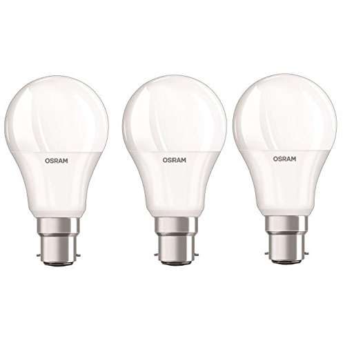 OSRAM Led Bulbs A x 3 - B22 8.5W 2700K £6.50 @ Dispatches from Amazon Sold by buyNyours
