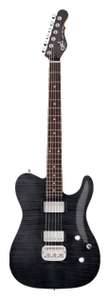 G&L Asat Deluxe Trans Black Carved Top Solid Body Electric Guitar £299 delivered at GuitarGuitar