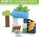 MEGA BLOKS Fisher-Price Toddler Building Blocks, Green Town Charge & Go Bus £8.74 @ Amazon