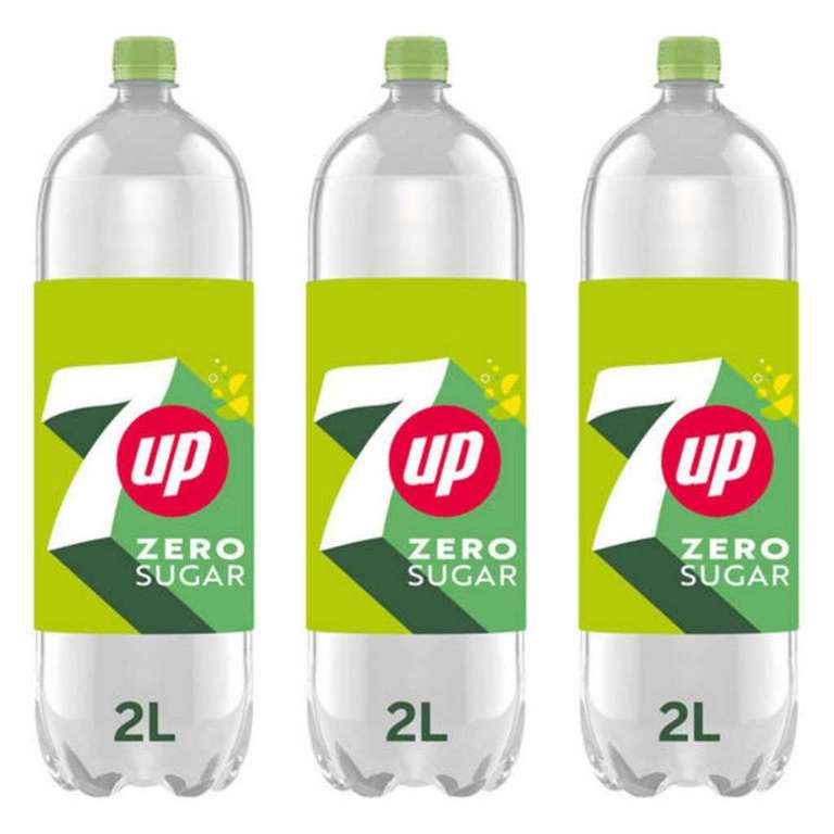 7Up Zero 2L - 3 Bottles for £3