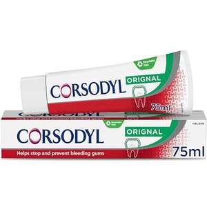 Corsodyl Daily Gum & Tooth Original / Ultra Clean Toothpaste 75ml (£2.38/£2.13 on Subscribe & Save)