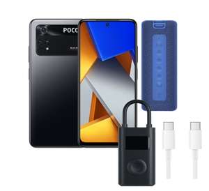 POCO M4 Pro 8/256GB + Mi Portable BT Speaker 16W + Mi Portable Electric Air Compressor + USB C cable - £183.98 with code via App @ Xiaomi UK