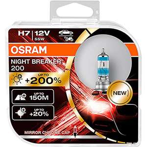 Osram Night Breaker 200, H7, +200% more brightness, halogen headlight lamp , duo box (2 lamps) - £24.50 @ Amazon