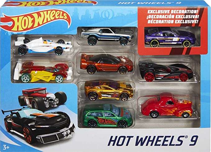 Hot Wheels Car Assortment - Pack of 9 - x2 packs for £11.25 with code (£5.63 each) + Free Collection @ Argos
