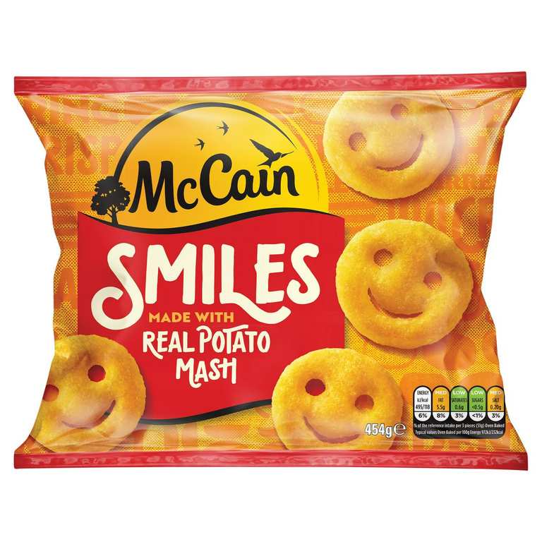 McCain Potato Smiles 454g (Nectar Price)