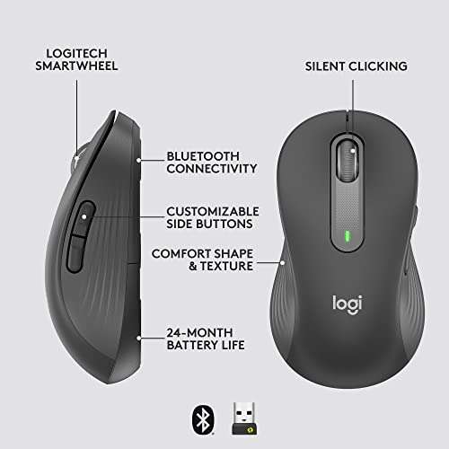 Logitech Signature M650 L (Large) Left-handed Wireless Mouse - £29.99 @ Amazon