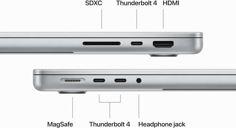 MacBook Pro, Apple M3 Pro Chip 11-Core CPU, 14-Core GPU, 18GB RAM, 512GB SSD, 14 Inch Silver