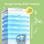 COMFEE' RCC100WH1(E) 99L Freestanding White Chest Freezer with Adjustable Thermostats
