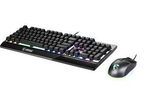 MSI Vigor GK30 Combo RGB Mem-Chanical Keyboard and Mouse Bundle ( GET £20 steam credit ) £49.98 delivered @ CCLonline