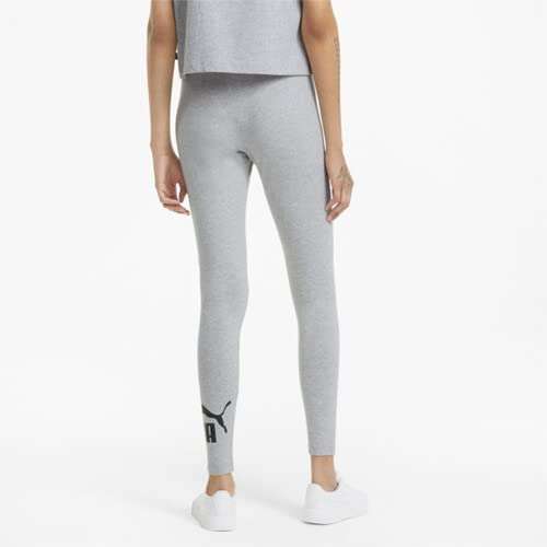 PUMA Women's Ess Logo Leggings Tights (Light Grey Heather) - £6 @ Amazon
