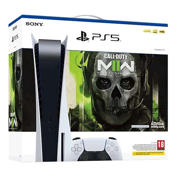 PlayStation 5 COD MWII or FIFA bundle (Disc Console + Game) £514.99 with unidays discount @ Playstation Store