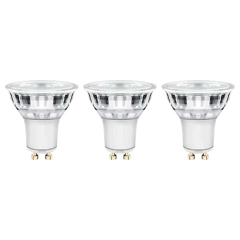 Diall GU10 3W 230lm Reflector Neutral white LED Light bulb, Pack of 3 free Click & Collect