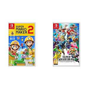 (Switch) Super Mario Maker 2 + Super Smash Bros Ultimate £57 / Super Mario Maker 2 + The Legend of Zelda: Breath of the Wild £58 @ Amazon