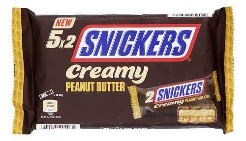 Snickers Creamy Peanut Butter Chocolate Bars - 5 X 2
