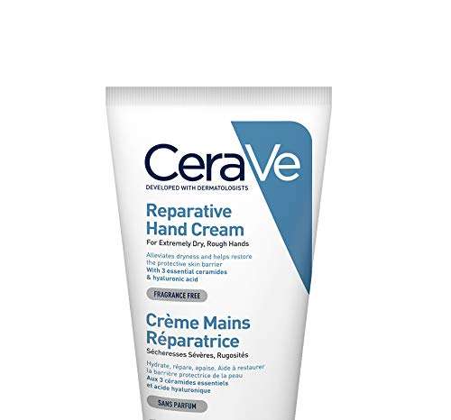 CeraVe Reparative Hand Cream for Dry and Rough Hands 50 ml with Glycerin and 3 Essential Ceramides £3.84 Prime Exclusive on Amazon