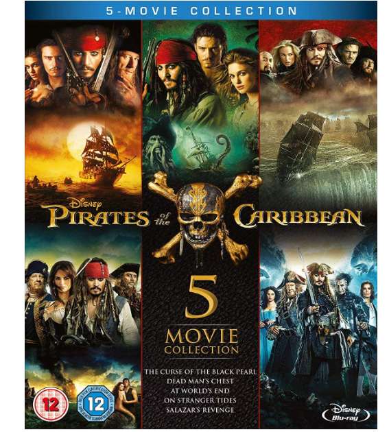 Pirates of the Caribbean 1-5 Box Set (Blu-Ray)