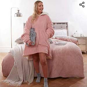 Sienna Hoodie Blanket Ultra Soft Sherpa Fleece Warm Cosy Comfy Oversized Wearable Giant Sweatshirt £12.99 @ Amazon