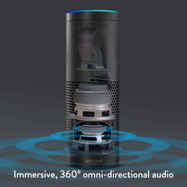 Refurbished Amazon Echo Smart Bluetooth Speaker 1st Gen - Black, 12-Month Warranty - £16.11 with code @ totaldigitalstores / ebay