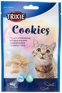 Trixie 42743 Cookies with Salmon and Catnip 50 g x 3