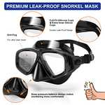 Odoland Snorkel Set for Adult Include Anti-Fog Snorkeling Mask - Sold by Aveka FBA