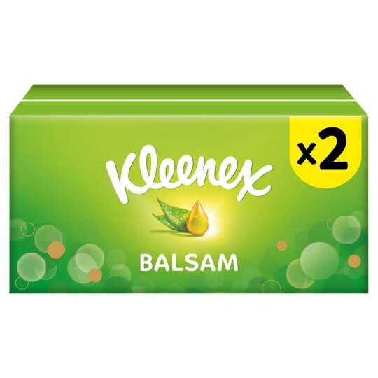 Kleenex Balsam Twin Pack Tissues 64S £2.98 @ Tesco