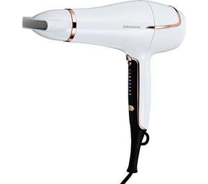 GRUNDIG Touch Control HD7880 Hair Dryer - White with code + Free C&C