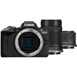 Canon EOS R50 Mirrorless Digital Camera Dual Lens Kit ( RF Mount / APS-C / RF-S 18-45MM + 55-210MM lens )