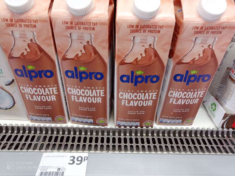 Alpro Silky Smooth Chocolate Soya Drink 1L (Instore Cleethorpes)