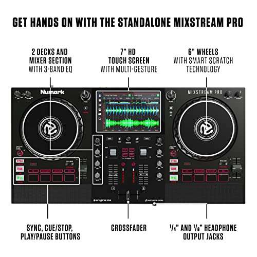 Numark Mixstream Pro Standalone DJ Controller with Speakers (Used - Acceptable) at checkout via Amazon Warehouse