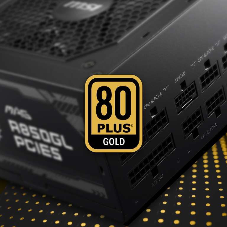 MSI 850W MPG A850GF 80+ Gold Fully Modular Power Supply