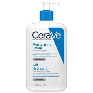 CeraVe Moisturising Lotion for Dry to Very Dry Skin 473 ml with Hyaluronic Acid & 3 Essential Ceramides (£9.62 - £10.75 subscribe & save)