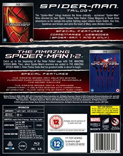 Spider-man 5 Film Blu-ray Boxset - £12.99 @ Amazon