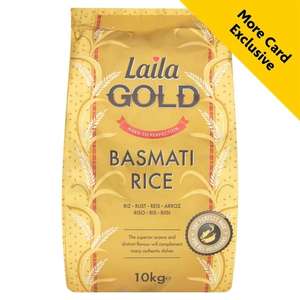 Laila Gold Basmati Rice 10kg More Card Price