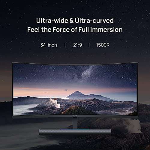 HUAWEI MateView GT 34 Inch Ultrawide Curved Gaming Monitor with Sound Bar £379 @ Amazon