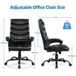Yaheetech High Back Ergonomic Office Chair Faux Leather
