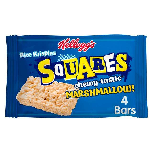 Kellogg's Rice Krispies Squares Marshmallow Snack Bars x 4