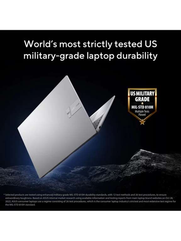ASUS VivoBook 17 X1704 Laptop, Intel Pentium Gold Processor, 8GB RAM, 256GB SSD, 17.3" Full HD, Silver W/Code (My JL Members)